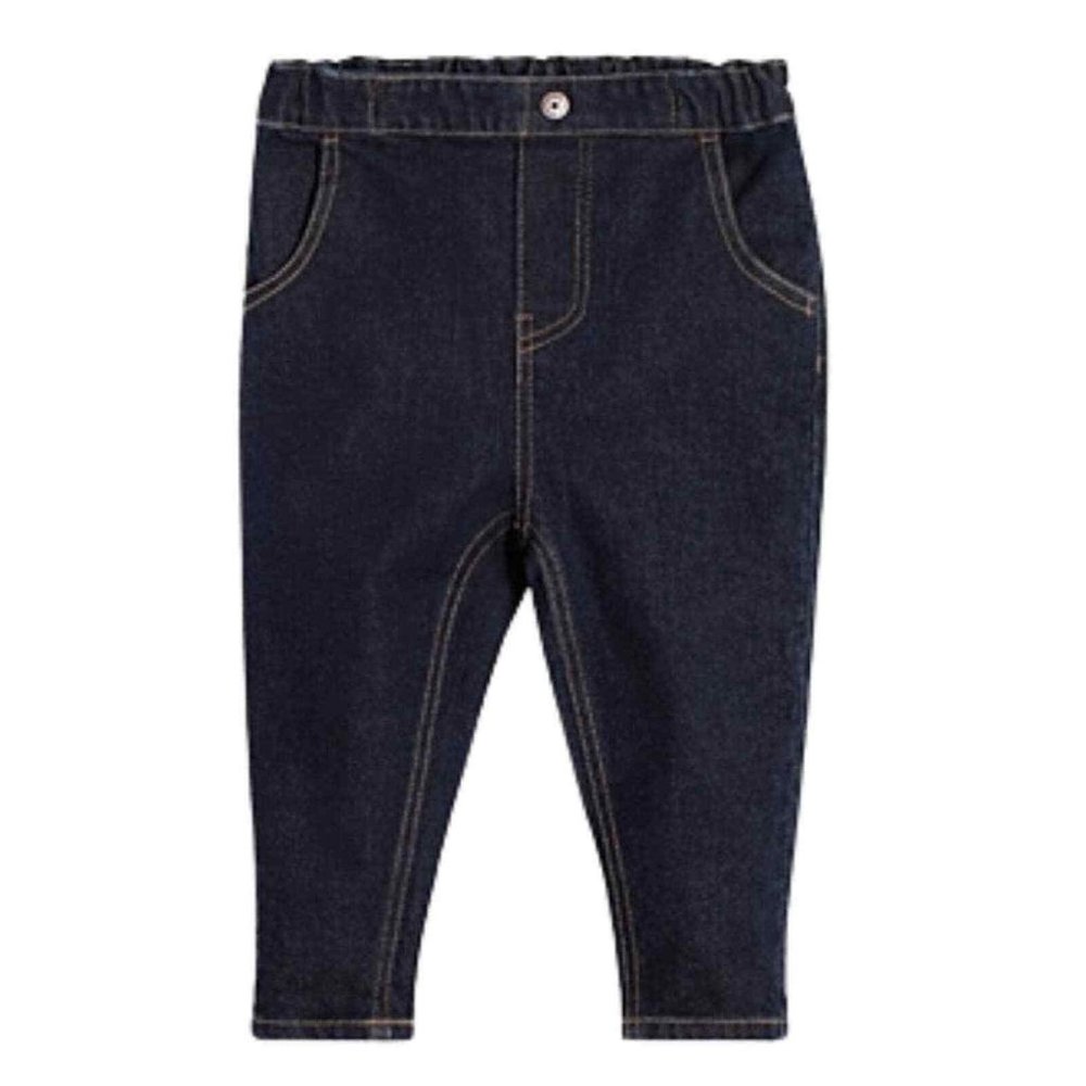 Miles The Label Baby Boys' Organic Cotton Trousers 952 Dk Blue Denim 24M NWT